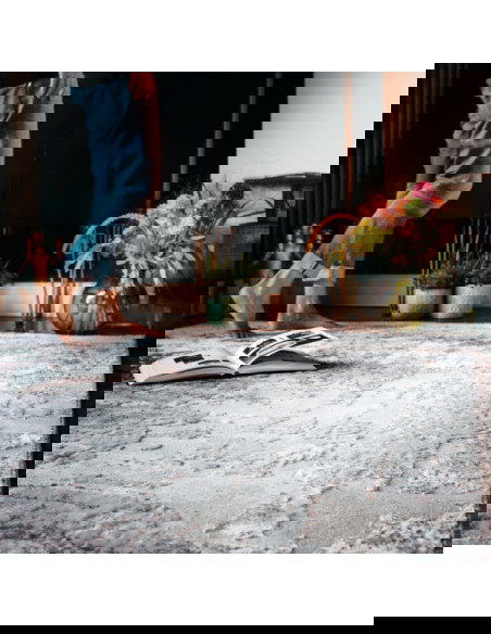 Nevada 341 Taupe Modern Rug with Soft Fantasy Pattern