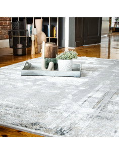 Tappeto moderno Noblesse 802 grigio per salotto elegante 2
