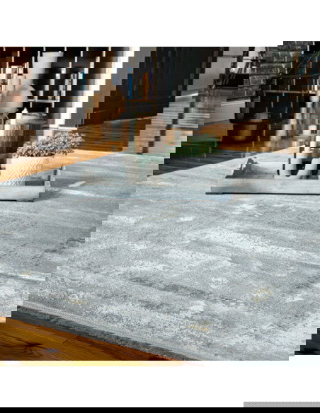 Tappeto moderno Noblesse 803 grigio per salotto