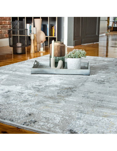 Tappeto moderno Noblesse 805 grigio per salotto