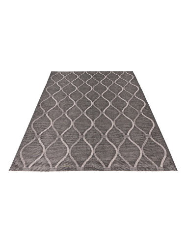 Tappeto moderno Nordic 871 grigio per salotto elegante