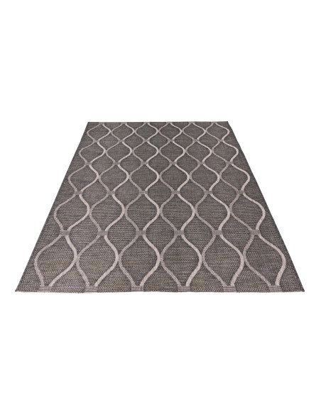 Tappeto moderno Nordic 871 grigio per salotto elegante