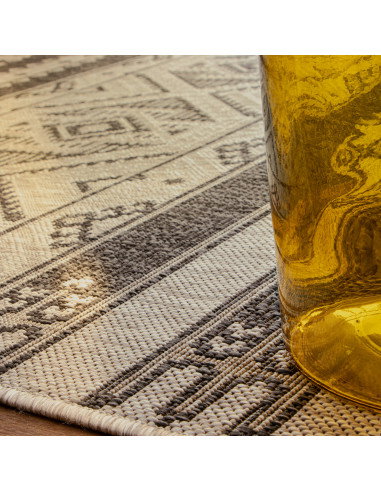 Nordic 876 Grey Vintage Style Rug – Durable & Stylish