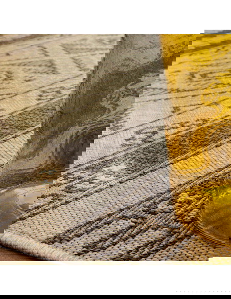 Nordic 876 Grey Vintage Style Rug – Durable & Stylish