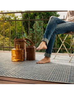 Nordic 877 Navy Rug – Durable Stylish Polypropylene Carpet 2