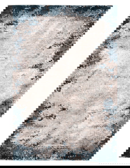 Opal 912 Blue Vintage Rug with Modern Abstract Design