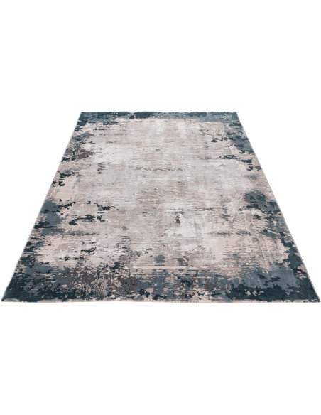 Tappeto salotto Opal 912 blu elegante e moderno