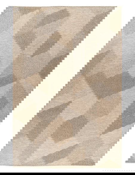 Oslo 705 Taupe Geometric Rug – Durable & Stylish