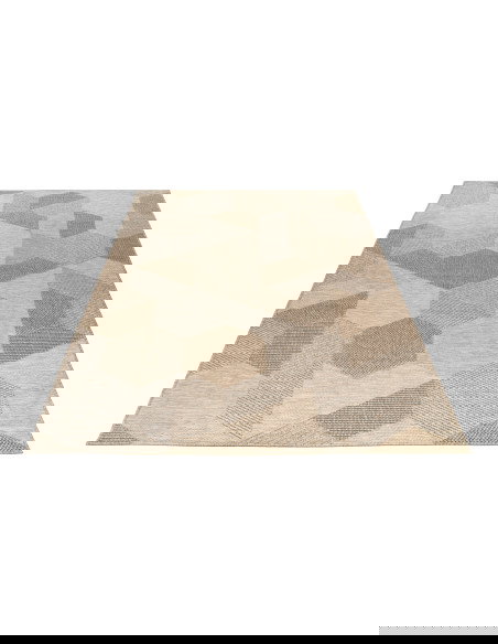 Oslo 705 Taupe Geometric Rug – Durable & Stylish