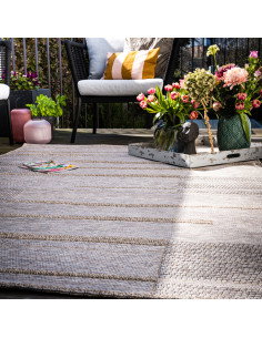 Oslo 706 Taupe Geometric Rug – Durable & Stylish 2