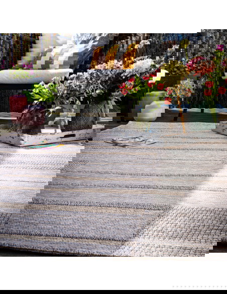 Oslo 706 Taupe Geometric Rug – Durable & Stylish