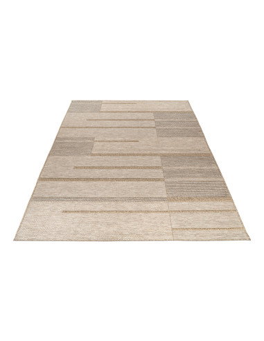 Oslo 706 Taupe Geometric Rug – Durable & Stylish