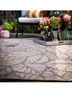 Oslo 707 Taupe Floral Rug – Durable & Elegant Design 2