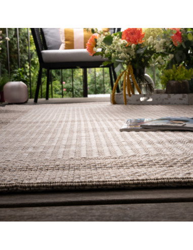 Oslo 709 Taupe Rug – Elegant Geometric Carpet