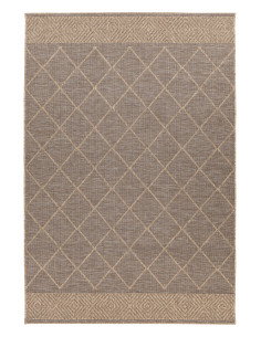 Oslo 710 Taupe Geometric Rug – Durable & Stylish