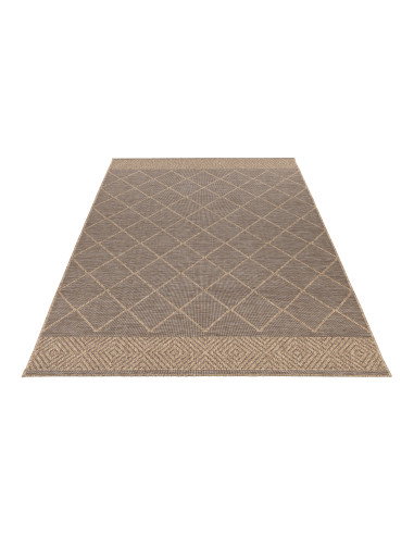 Oslo 710 Taupe Geometric Rug – Durable & Stylish