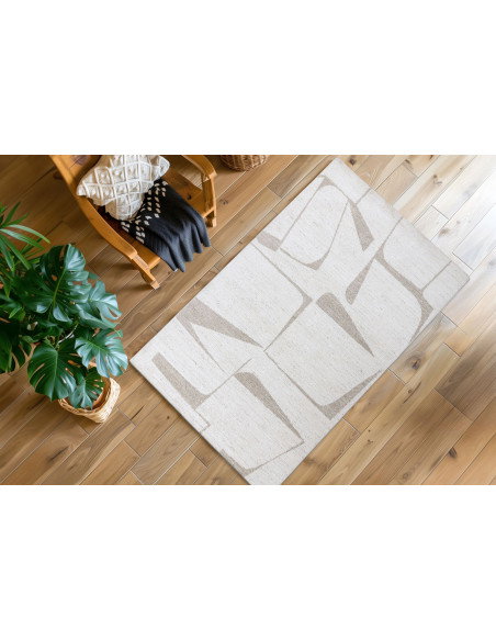 Parma 510 Cream Geometric Rug – Modern Neutral Carpet