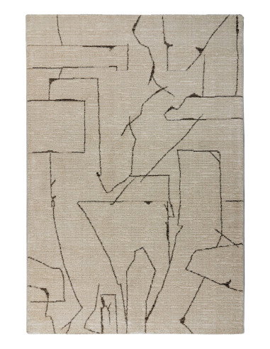 Parma 511 Cream Geometric Rug – Modern Neutral Elegance