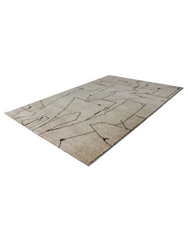 Parma 511 Cream Geometric Rug – Modern Neutral Elegance