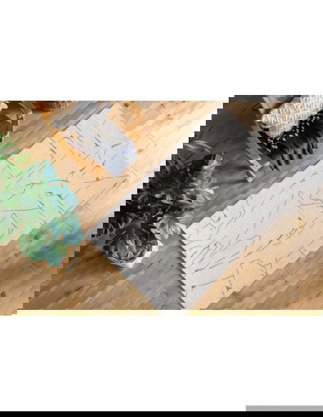 Parma 511 Cream Geometric Rug – Modern Neutral Elegance