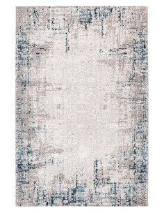 Vintage Aqua Rug with Soft Tones & Durable Comfort
