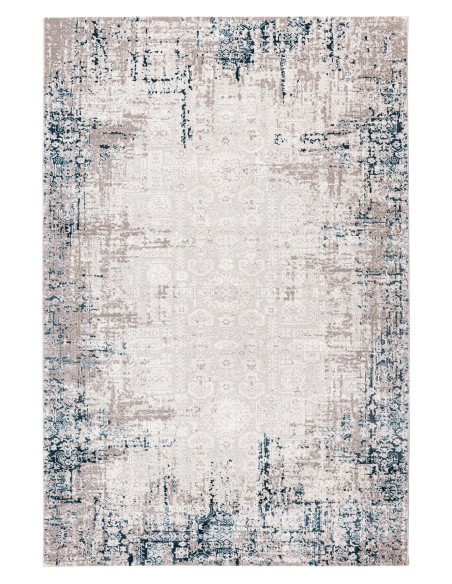 Vintage Aqua Rug with Soft Tones & Durable Comfort