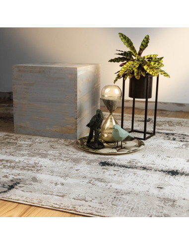 Phoenix 124 Aqua Modern Rug with Aqua Tones