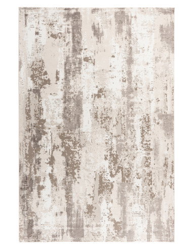 Phoenix 124 Taupe Modern Rug with Soft Polyester Texture