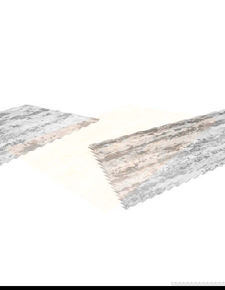 Phoenix 124 Taupe Modern Rug with Soft Polyester Texture