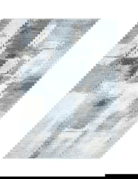 Posh 300 Grey Modern Patchwork Rug – Soft & Durable