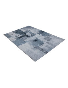 Posh 300 Grey Modern Patchwork Rug – Soft & Durable 2