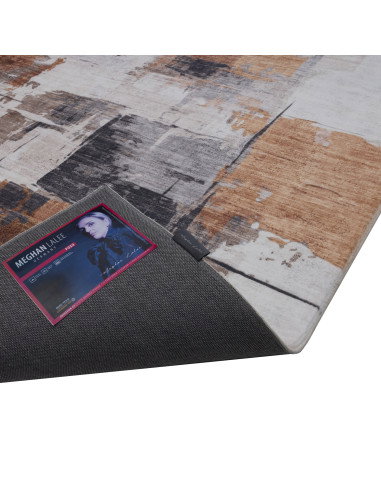 Posh 300 Terrakotta Rug – Modern Warm Patchwork Carpet