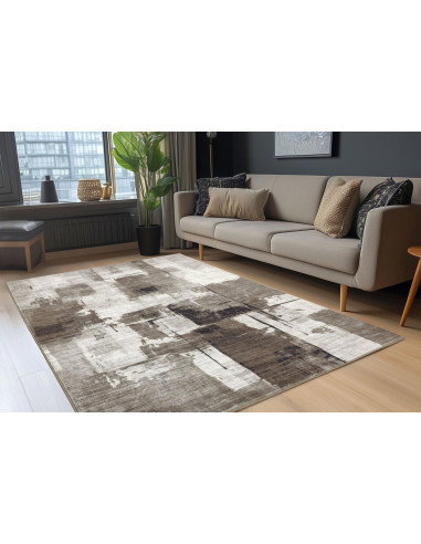 Posh 300 Taupe Rug – Elegant Patchwork Carpet