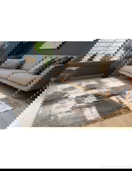 Posh 300 Taupe Rug – Elegant Patchwork Carpet