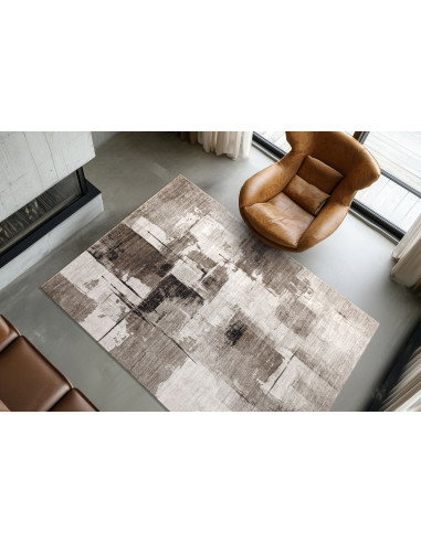 Posh 300 Taupe Rug – Elegant Patchwork Carpet