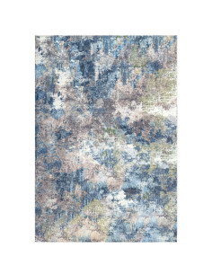 Vintage Style Multi-Colored Rug with Abstract Design