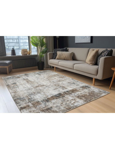 Posh 302 Taupe Vintage Rug with Soft Texture