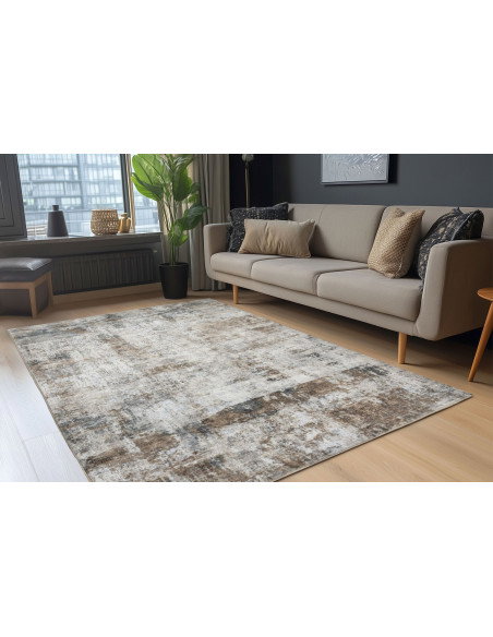 Tappeto salotto Posh 302 tortora elegante e moderno