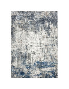Posh 303 Blue Vintage Rug with Modern Abstract Design