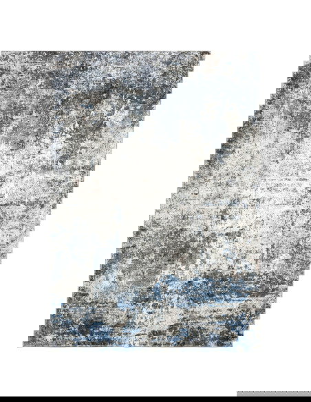 Posh 303 Blue Vintage Rug with Modern Abstract Design