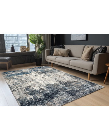 Tappeto moderno Posh 303 blu per salotto