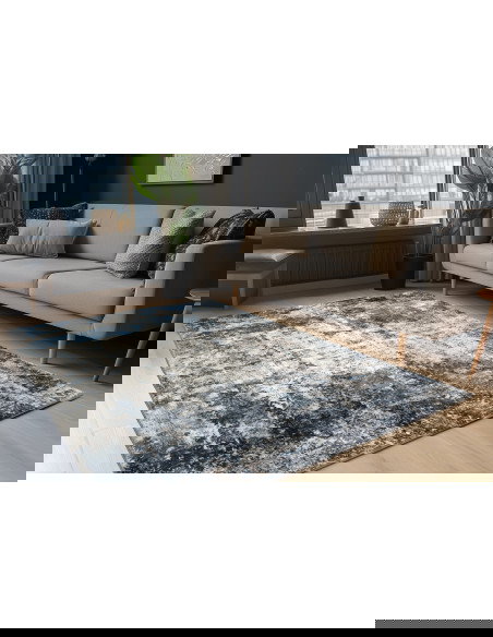 Tappeto moderno Posh 303 blu per salotto