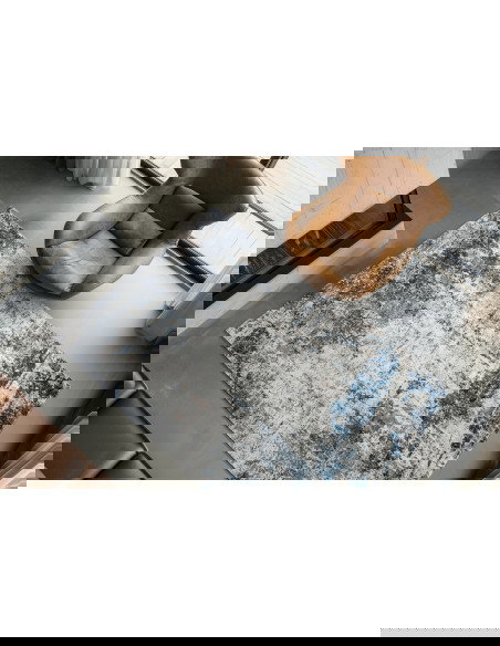 Tappeto moderno Posh 303 blu per salotto