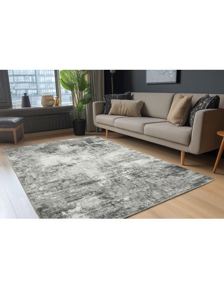 Tappeto moderno grigio Posh 305 per salotto
