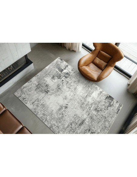 Tappeto moderno grigio Posh 305 per salotto