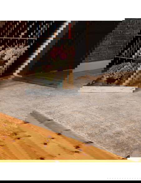 Tappeto salotto moderno tortora elegante e resistente