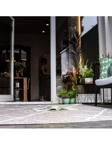 Tappeto moderno Tallinn 540 tortora per salotto elegante