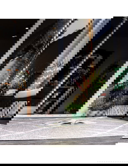 Tappeto moderno Tallinn 540 tortora per salotto elegante