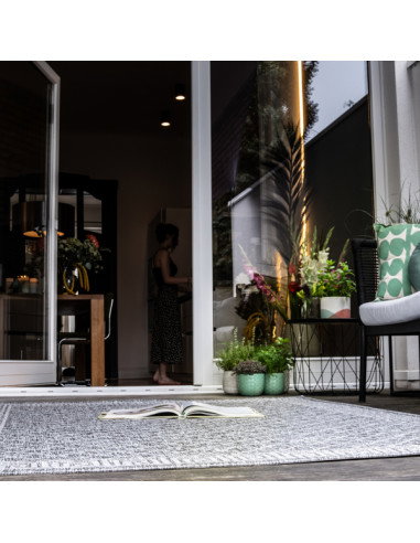 Tallinn 541 Grey Rug – Durable Geometric Carpet