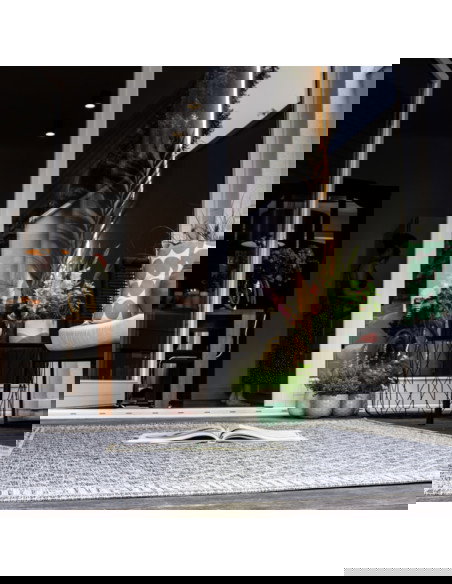 Tallinn 541 Grey Rug – Durable Geometric Carpet